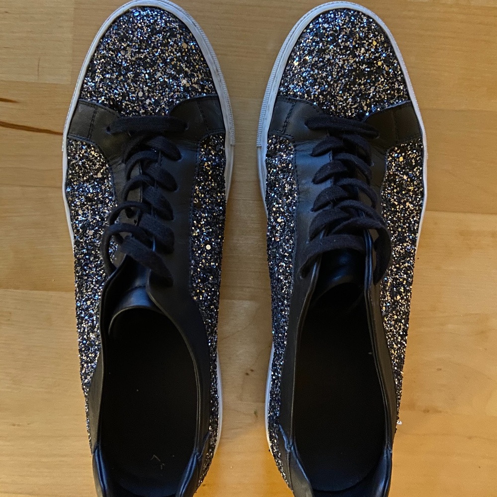 MGemi Black Sparkle Sneakers